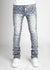 Guapi Jeans - Embellished Denim - Aqua Blue - GUAP55