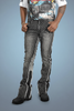 Makobi Phalon Stacked Jeans in Black - F1702