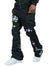 Makobi Sweatsuit - F5709 Castello Crochet Stacked - Black