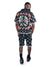 Makobi Shorts - The Jimi Hendrix Tapestry - Black - F671