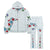 Makobi Sweatsuit - F5709 Castello Crochet Stacked - Gray