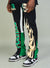 Politics Sweatpants - Stockten - Black, Green And Tan - 701