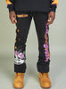 NME Sweatpants - NME Studio - Black And Orange