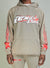 NME Hoodie - NME Studio - Grey And Red