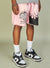 NME Shorts - Woodard - Pink, Black And White - 621