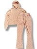 Rebel Denim Sweatsuit - Diamond Fleece - Pink - 652-354