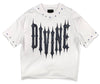 PBLK T-Shirt - Divine PU Applique - White - KF2577