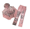 Rare Peace Sweatsuit - Rhinestones - Dust Pink - RK5043
