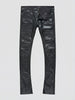 Jordan Craig Jeans - Skinny Stacked Fit - Thriller Cargo Pants - Black - JRF1218