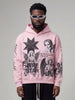 Hypestar Hoodie - Dark Age - Zip Up - Dusty Rose Pink - DA-004