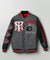 Reason Jacket - Scarface PU Varsity - Grey And Red - VJ-03