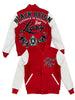 Roku Studio Jacket - Black Reign Rhinestone Varsity - Red - RK6481898