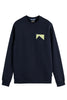 Scotch & Soda Sweatshirt - Front Back Artwork - Sky Captain - 181522