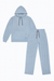Scotch & Soda Sweatsuit - Jacquard Hooded Terry - Faded Denim - 181526/181531