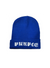 Purple-Brand Beanie - Jacquard Logo - Blue - A6003