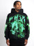 Guapi Hoodie - Obsidian Slime - Black And Lime