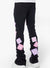 Guapi Jeans - Obsidian Flower - Black And Pink