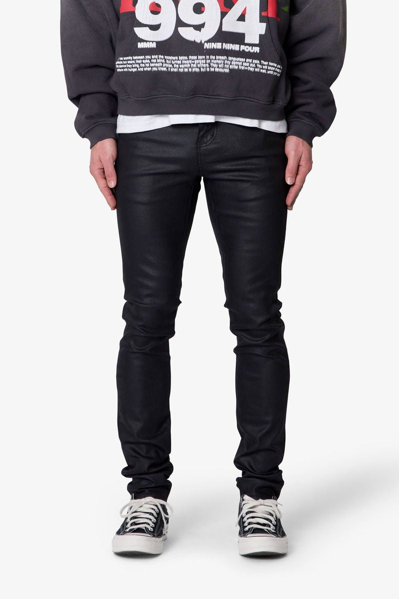 MNML Jeans - Skinny Waxed Denim - Black – Vengeance78