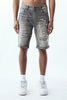 M.Society Shorts - Rip & Repair Denim - Dark Grey - MS-26514
