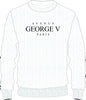 George V Sweater - Knit Logo - White - GV-116