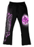 Lost Hills Sweatpants - Mind Moments - Black And Pink - LH4002