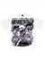 Lost Hills T-Shirt - Biker Skull - White And Purple - LH4006