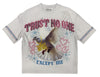 Publik Denim T-Shirt - Trust No One - White - KF2610 K