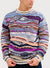 Coogi Sweater - Robina Crewneck - Cream And Purple - C23105