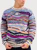 Coogi Sweater - Robina Crewneck - Cream And Purple - C23105