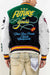 First Row Jacket - The Future Is Yours Varsity - Green And Red - FRJ0049