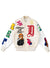 First Row Jacket - Art Dealer Graphic Varsity - Cream - FRJ0045