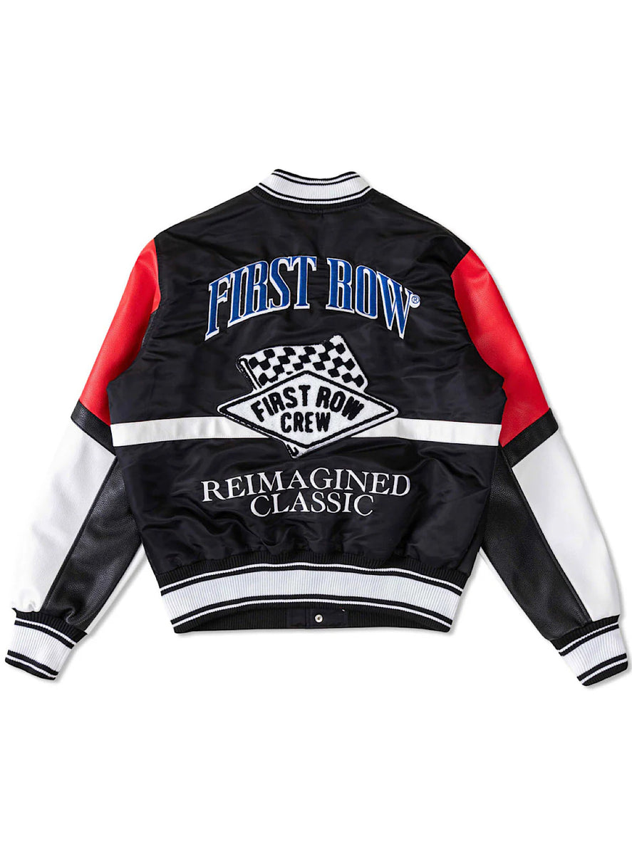 First Row Jacket - Nylon Rider Varsity - Black - FRJ0040 – Vengeance78