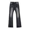 Vicious Jeans - Embellished Side Rhinestone Flare - Black - VC1074