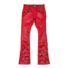 Vicious Jeans - Embellished Star Flare - Red - VC1078