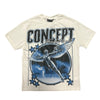 Concept T-Shirt - Dust To Gold - White And Blue - CTEE_58