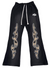 Evil Vice Sweatpants - Tribal Flame - Black And White - VICE30