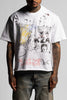 Krazy Ambitions T-Shirt - Hand Drawn - White
