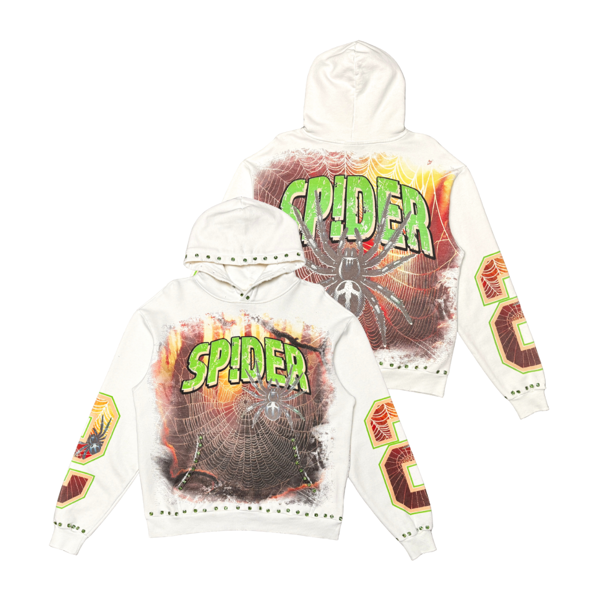 Stray Hoodie - Giant Spider Pullover - Cream - ST1609 – Vengeance78