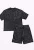 PJMARK Short Set - Flames - Black - T25141