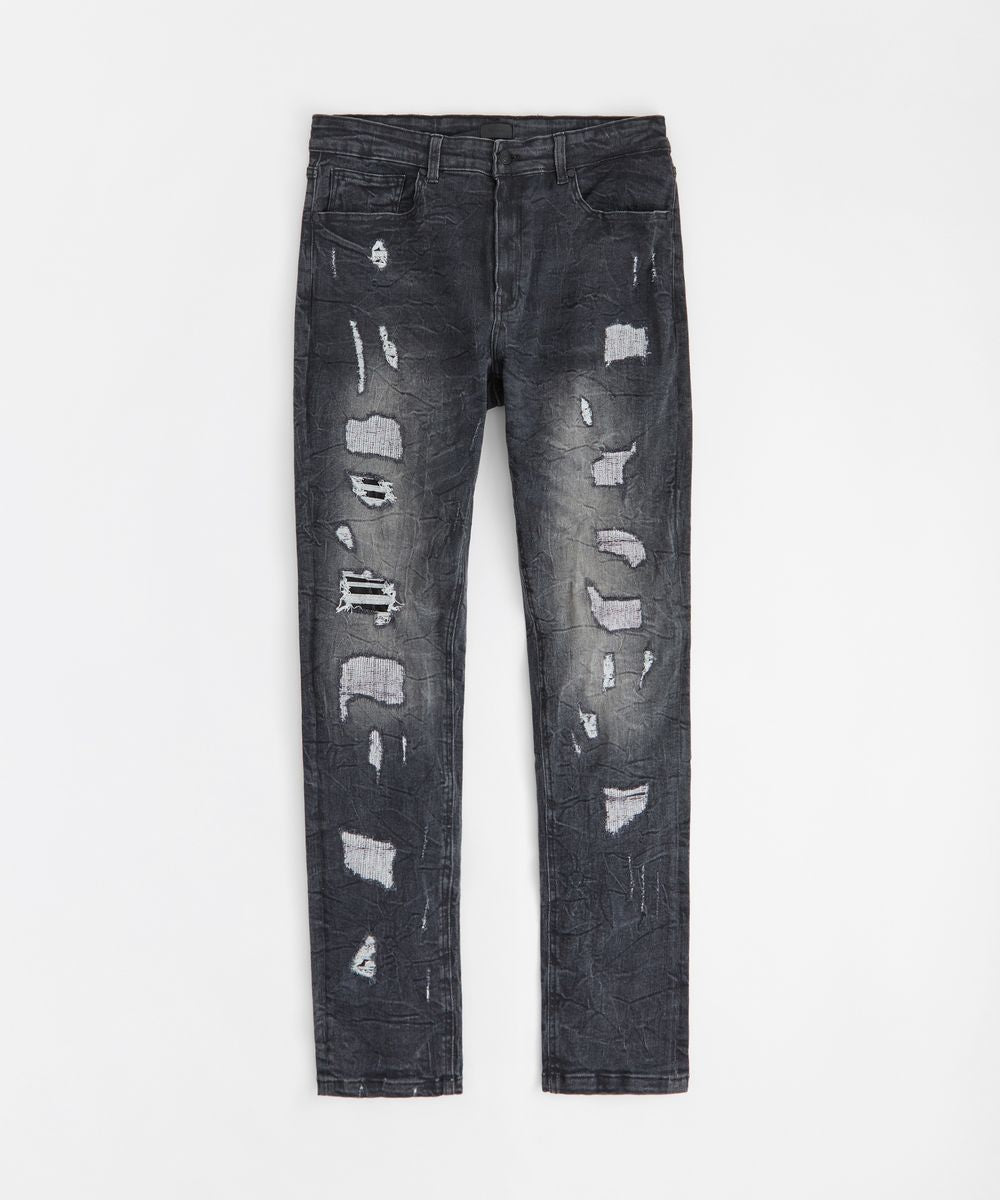 reason様 Reason Jeans - Skinny Distressed - Washed Black - RSP-291