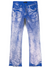 Purple-Brand Jeans - Silver Foil Flare - Cobalt Blue - P004-SFFC124