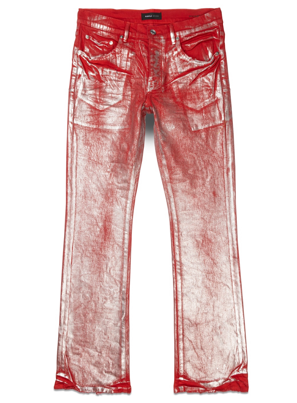Purple Brand Women's Light Indigo Ankle Bootcut Silver Foil Jeans – Puffer  Reds