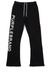 Purple-Brand Pants - HWT Fleece Flared - Black Wordmark - P459-HBBW124