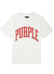 Purple-Brand T-Shirt - Heavy Jersey - Coconut Milk And Red - P117-HCCC124