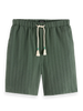 Scotch & Soda Shorts - Fave Striped Bermuda - Green - 181772