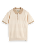 Scotch & Soda Polo T-Shirt - Knitted - Cream - 182379