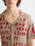 Scotch & Soda Polo T-Shirt - Jacquard Knitted - Taupe - 181714