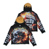 STRAY Hoodie - The Fighter Full Zip Up - Black - ST1602-BLK
