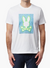 Psycho Bunny T-Shirt - Livington Graphic Tee - White 100 - B6U247B2TS