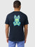 Psycho Bunny T-Shirt - Sloan Back Graphic Tee - Navy 410 - B6U214B2TS